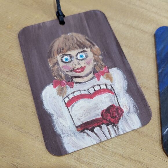 Handpainted Annabelle & The Nun Inspired ornaments - Picture 3 of 4